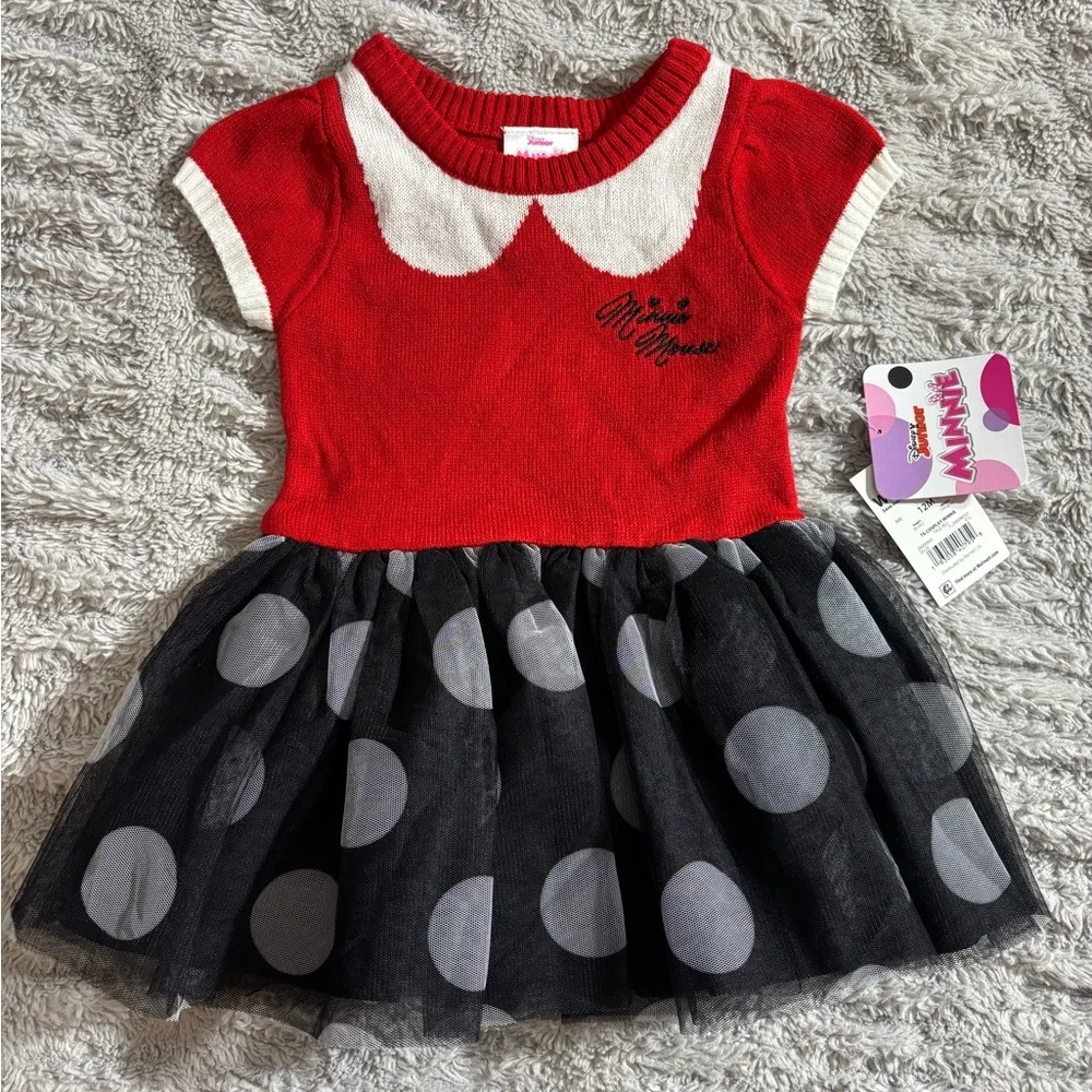 Disney Red, White & Black Polka Dot Tulle Dress